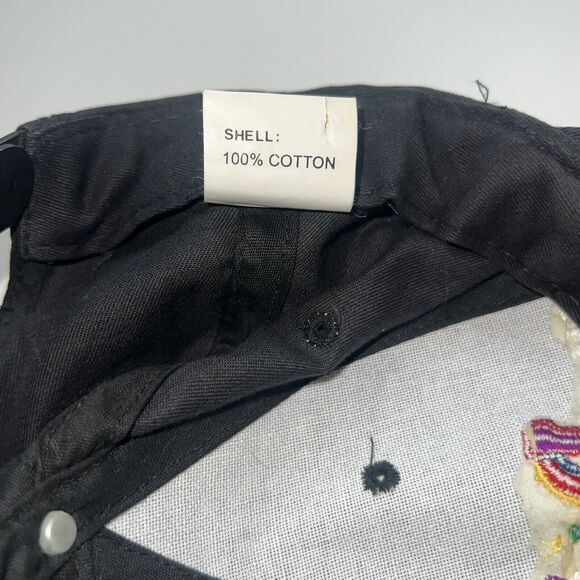 Vintage Walt Disney World Embordered Ball Cap Black Goofys Hat Shop 90s Y2K - Picture 6 of 9